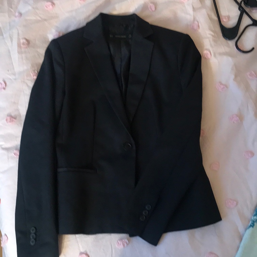 Zara Basics Blazer Suit Jacket, Black Size Small